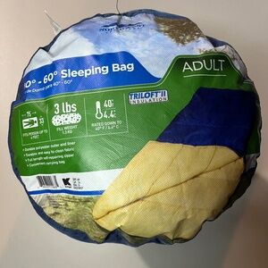 Eddie Bauer Sleeping Bag - Adult Size 75”x33”, 40-60 degrees F, Dark Blue